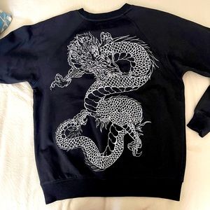 DOPE Dragon Embroidered Sweatshirt